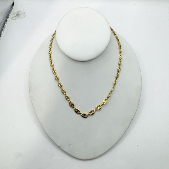 Avon Vintage Gold Tone Mariner Chain Layering Collar 16” - Picture 5 of 9